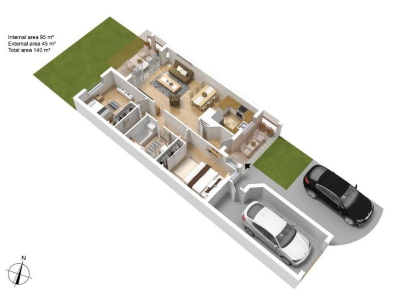 68/128 Benowa Road, Southport QLD 4215 Floorplan