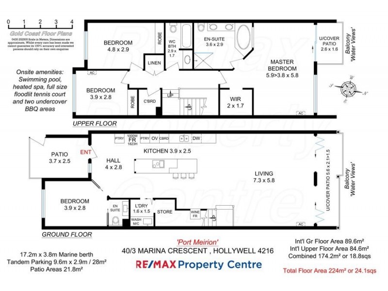 40/3 Marina Crescent, Hollywell QLD 4216 Floorplan