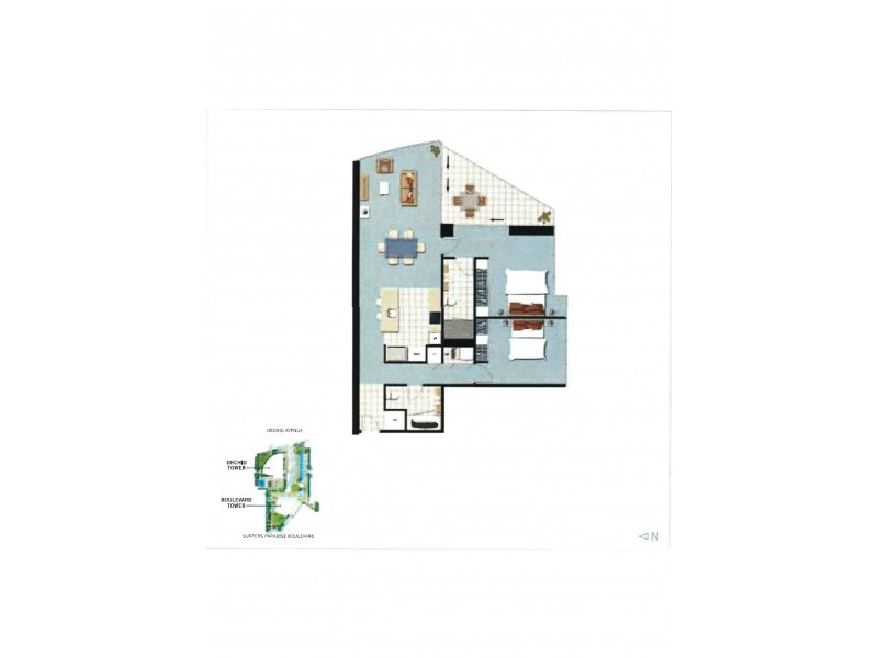 24004/3113 Surfers Paradise Blvd, Surfers Paradise QLD 4217 Floorplan