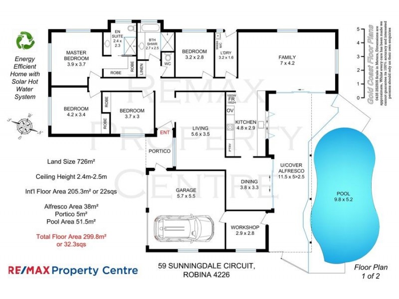 59 Sunningdale Circuit, Robina QLD 4226 Floorplan
