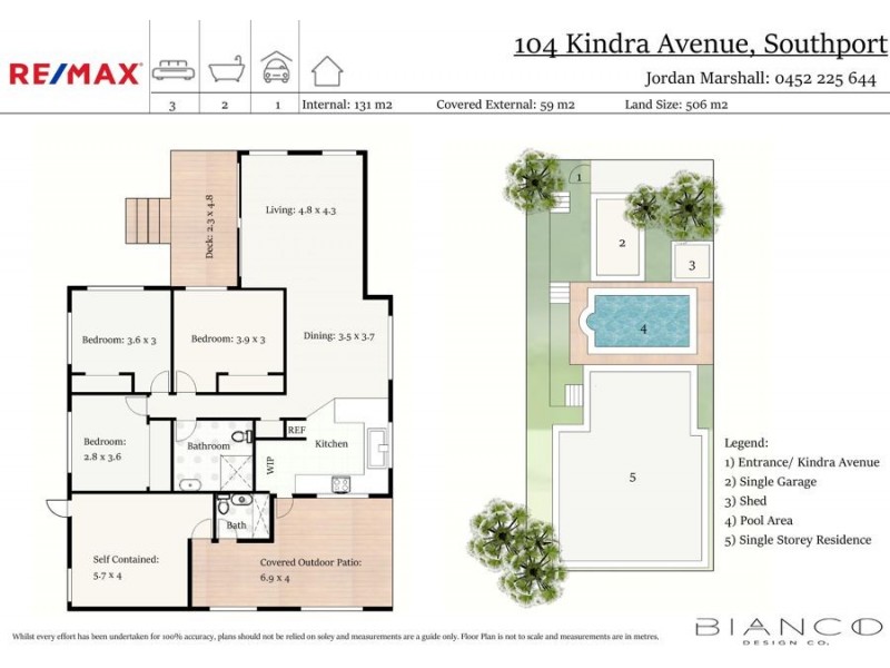 104 Kindra Ave, Southport QLD 4215 Floorplan