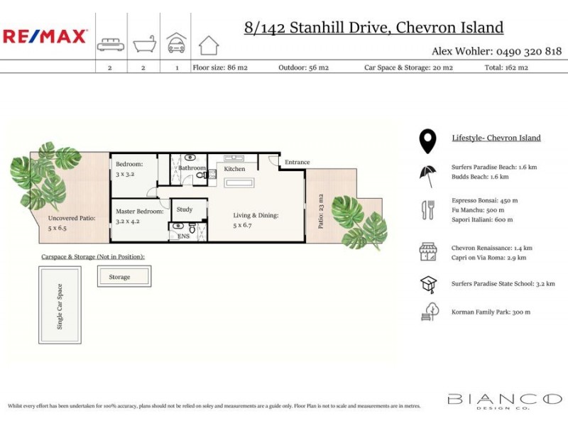 8/142 Stanhill Drive, Chevron Island QLD 4217 Floorplan