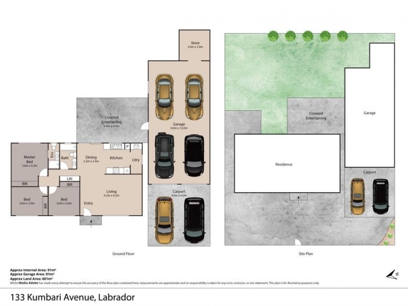 133 Kumbari Avenue, Labrador QLD 4215 Floorplan