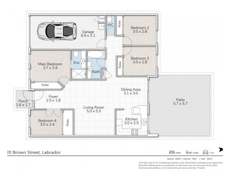 3/20 Brown Street, Labrador QLD 4215