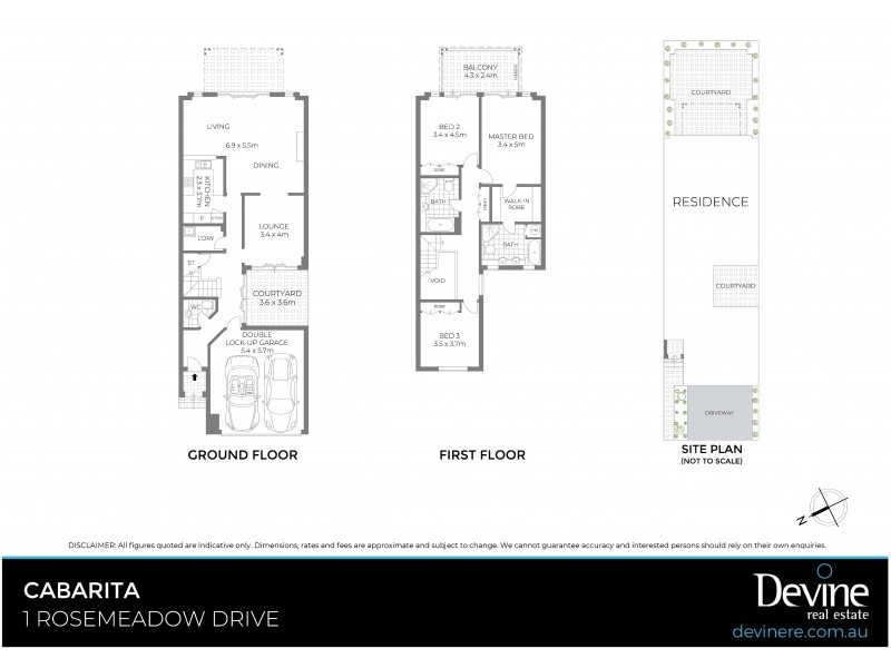 1 Rosemeadow Drive, Cabarita NSW 2137 Floorplan