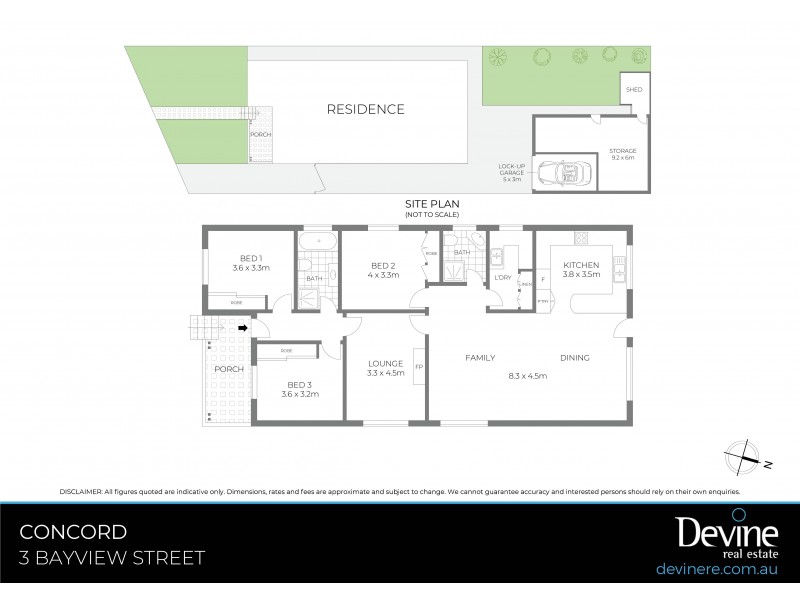 3 Bayview Street, Concord NSW 2137 Floorplan