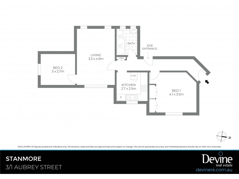 3/1 Aubrey Street, Stanmore NSW 2048 Floorplan