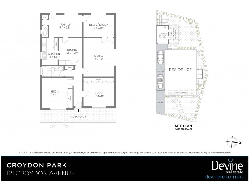 121 Croydon Avenue, Croydon Park NSW 2133 Floorplan
