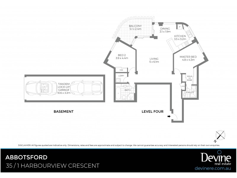 35/1 Harbourview Crescent, Abbotsford NSW 2046 Floorplan