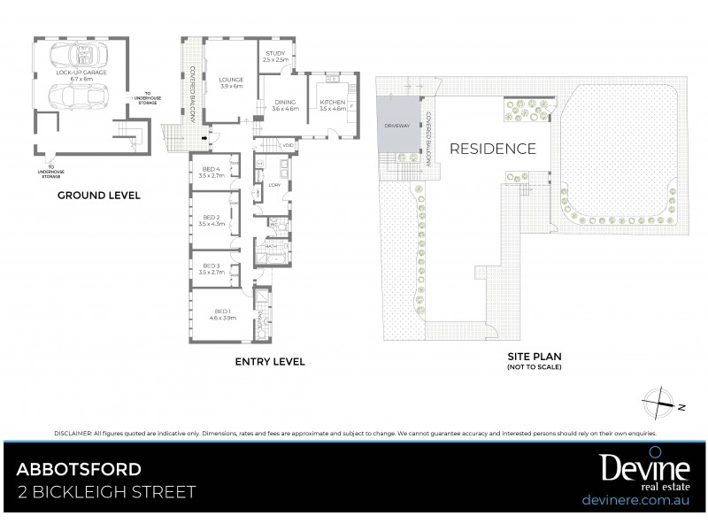 2 Bickleigh Street, Abbotsford NSW 2046 Floorplan