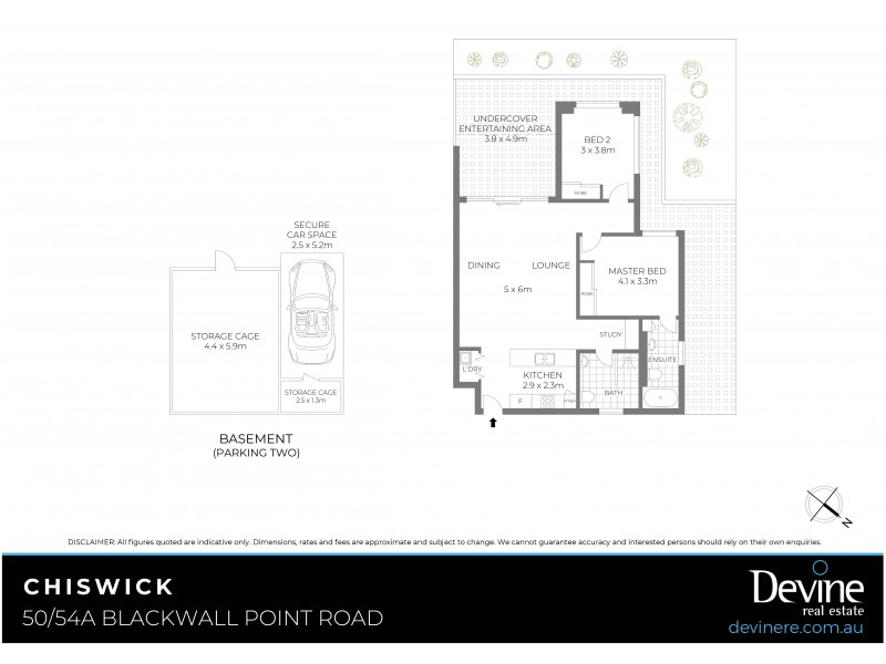 50/54A Blackwall Point Road, Chiswick NSW 2046 Floorplan