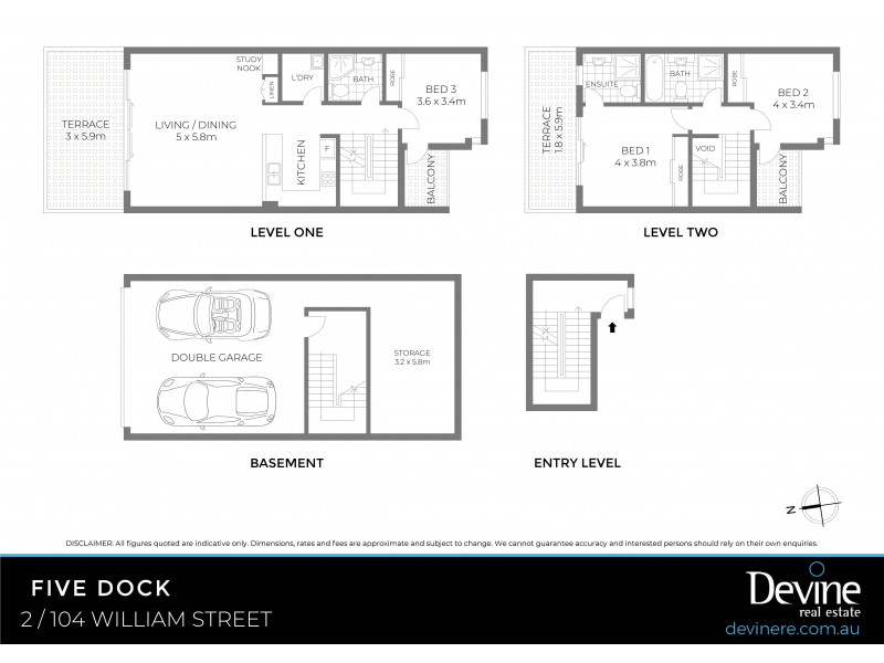 2/104 William Street, Five Dock NSW 2046 Floorplan