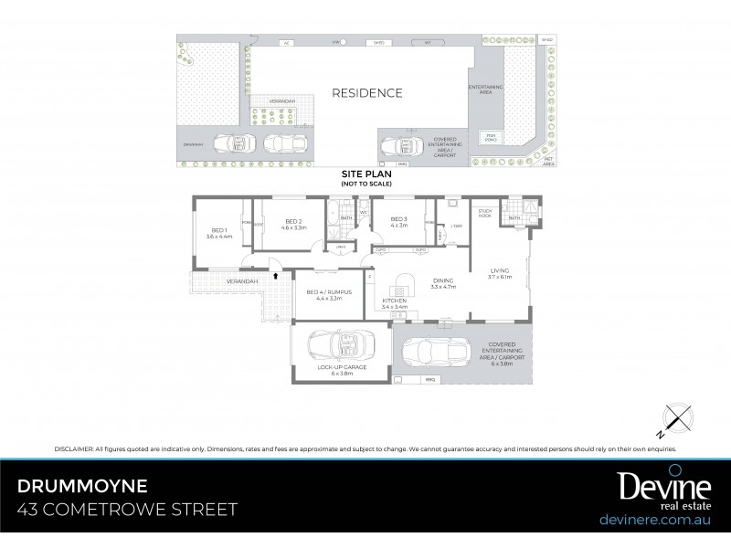43 Cometrowe Street, Drummoyne NSW 2047 Floorplan