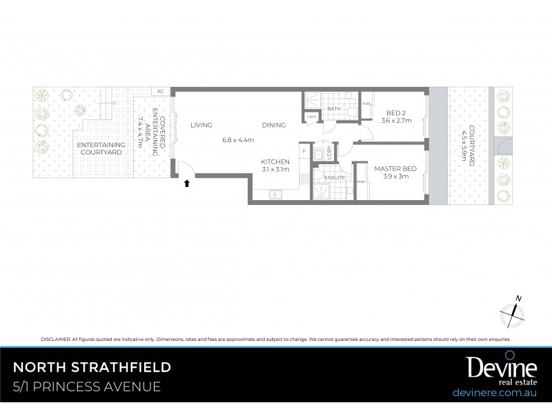 5/1 Princess Avenue, North Strathfield NSW 2137 Floorplan
