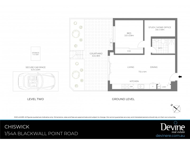 1/54A Blackwall Point Road, Chiswick NSW 2046 Floorplan