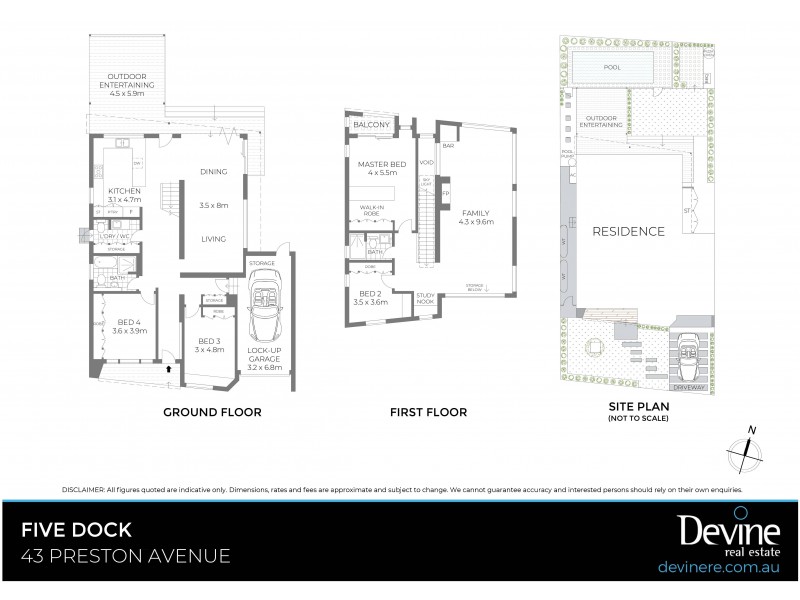 43 Preston Avenue, Five Dock NSW 2046 Floorplan