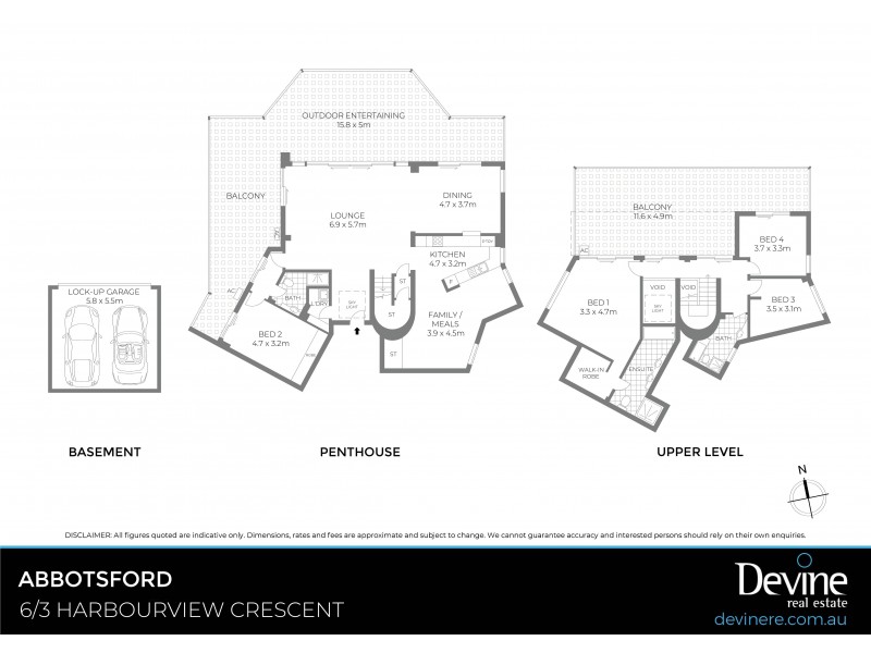 6/3 Harbourview Crescent, Abbotsford NSW 2046 Floorplan