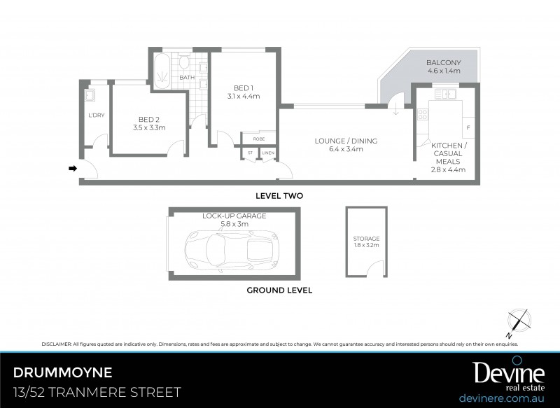 13/52 Tranmere Street, Drummoyne NSW 2047 Floorplan