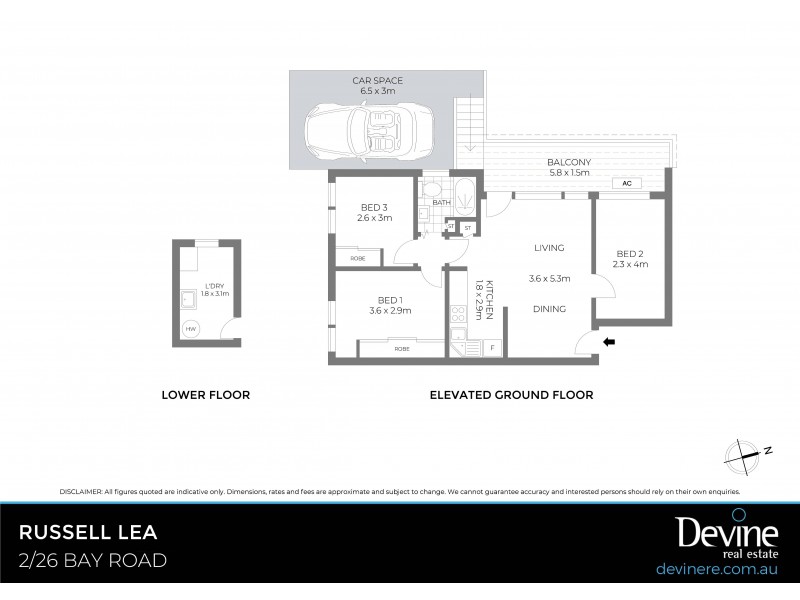 2/26 Bay Road, Russell Lea NSW 2046 Floorplan