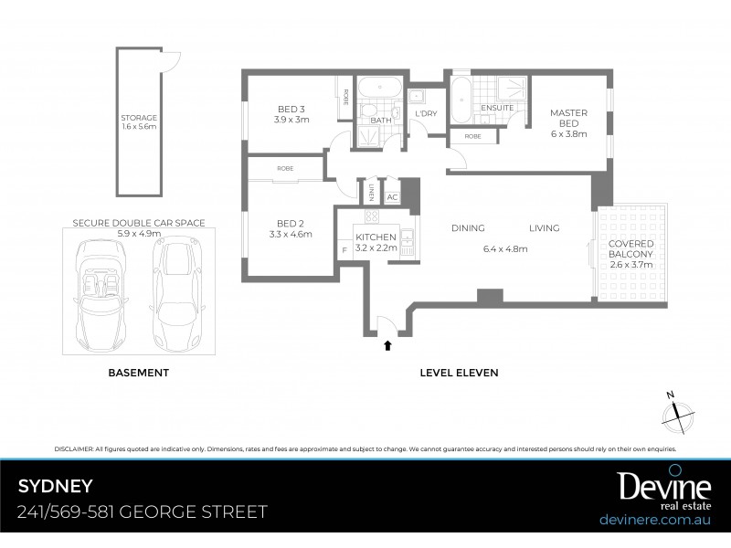 241/569-581 George Street, Sydney NSW 2000 Floorplan