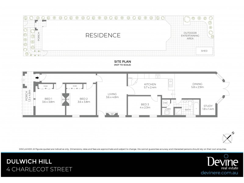 4 Charlecot Street, Dulwich Hill NSW 2203 Floorplan