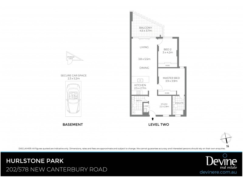 202/578 New Canterbury Road, Hurlstone Park NSW 2193 Floorplan