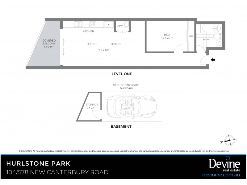 104/578 New Canterbury Road, Hurlstone Park NSW 2193 Floorplan