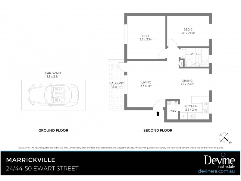 24/44-50 Ewart Street, Marrickville NSW 2204 Floorplan