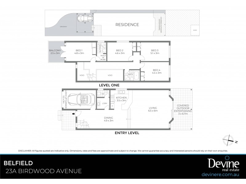 23A Birdwood Avenue, Belfield NSW 2191 Floorplan