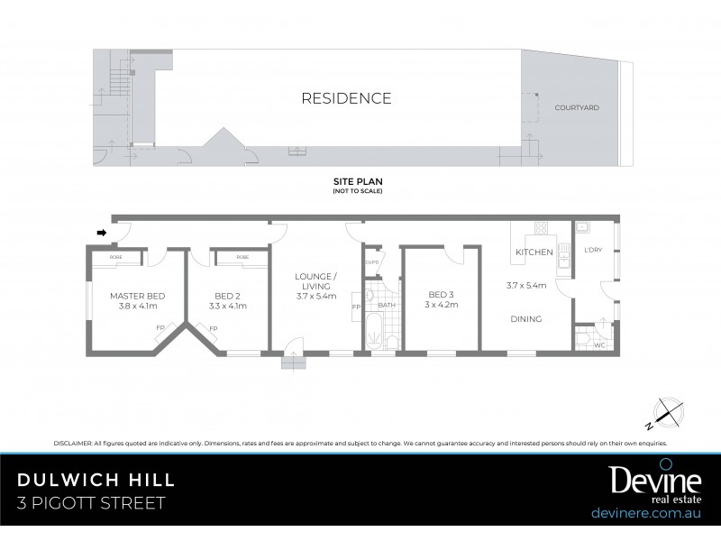 3 Pigott Street, Dulwich Hill NSW 2203 Floorplan