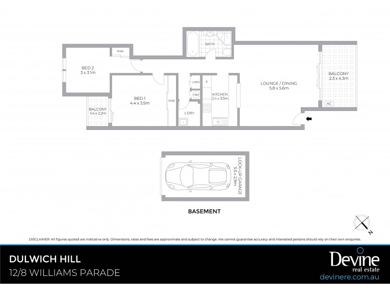 12/8 Williams Parade, Dulwich Hill NSW 2203 Floorplan