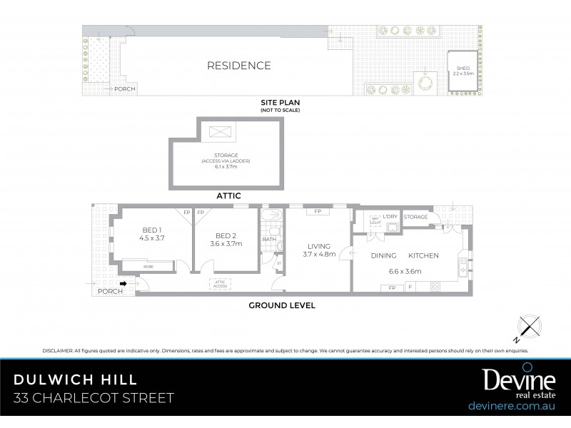33 Charlecot Street, Dulwich Hill NSW 2203 Floorplan