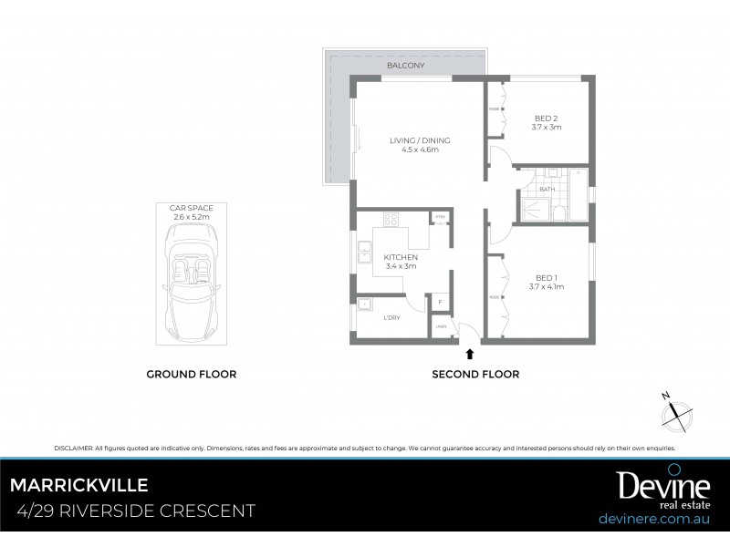 4/29 Riverside Crescent, Marrickville NSW 2204 Floorplan