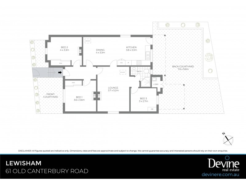 61 Old Canterbury Road, Lewisham NSW 2049 Floorplan