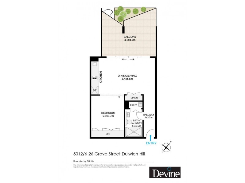 5012/6-26 Grove Street, Dulwich Hill NSW 2203 Floorplan