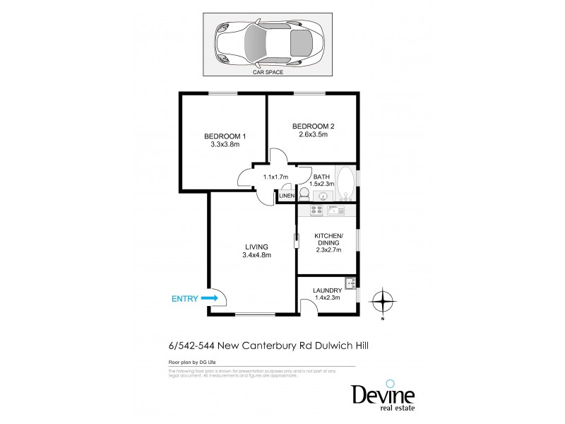 6/542 New Canterbury Road, Dulwich Hill NSW 2203 Floorplan