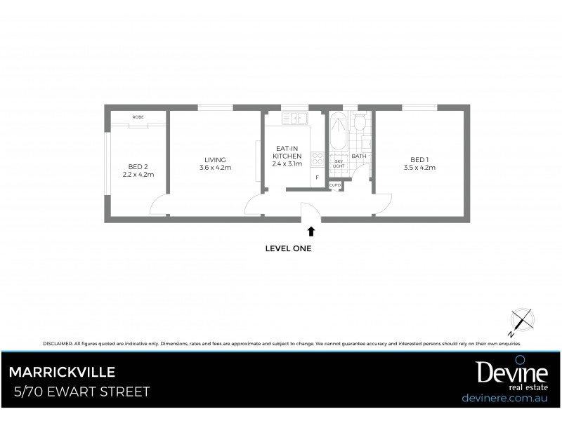 5/70-72 Ewart Street, Marrickville NSW 2204 Floorplan