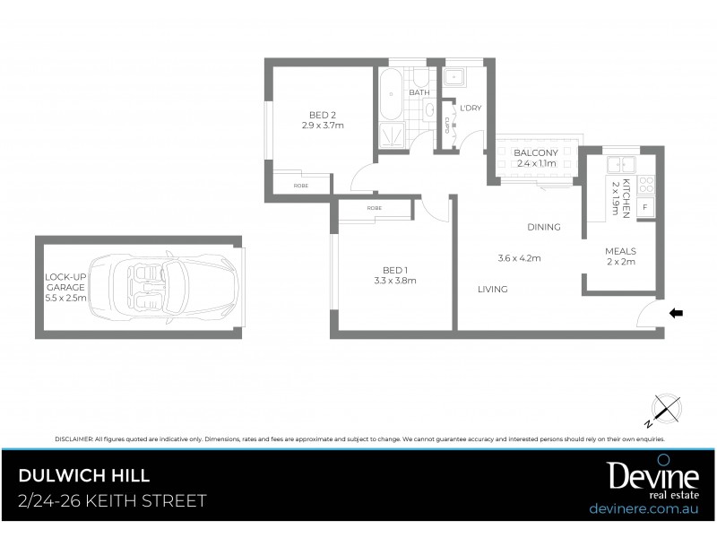2/24-26 Keith Street, Dulwich Hill NSW 2203 Floorplan