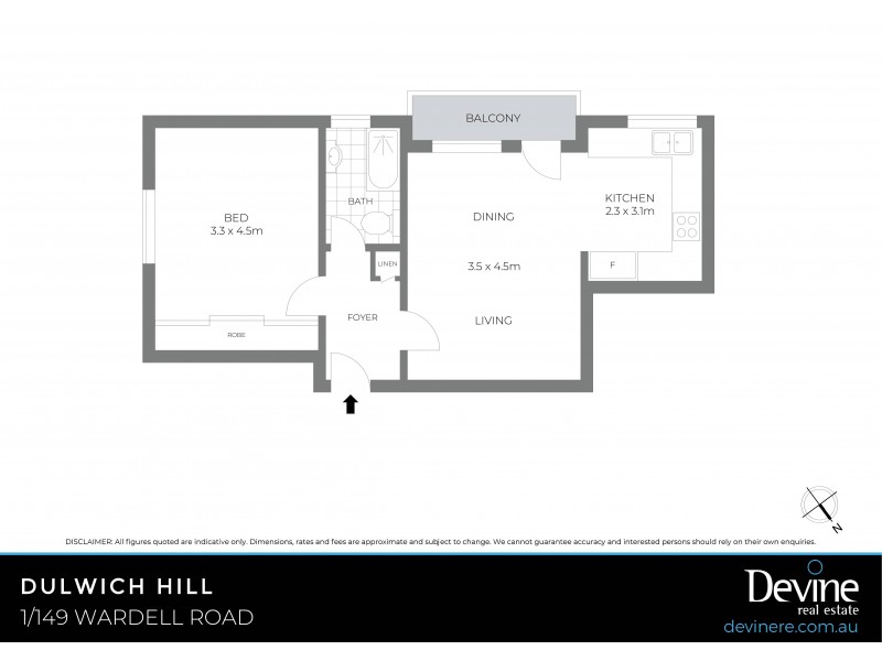 1/149 Wardell Road, Dulwich Hill NSW 2203 Floorplan