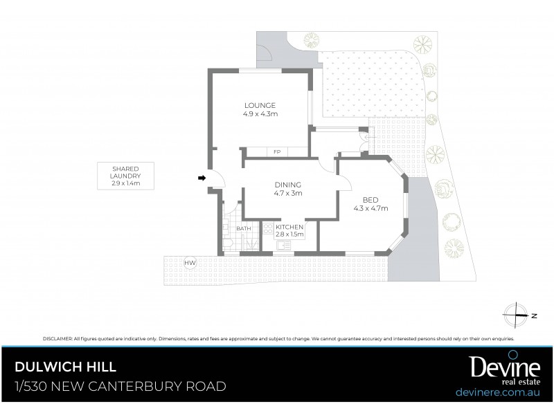1/530 New Canterbury Road, Dulwich Hill NSW 2203 Floorplan