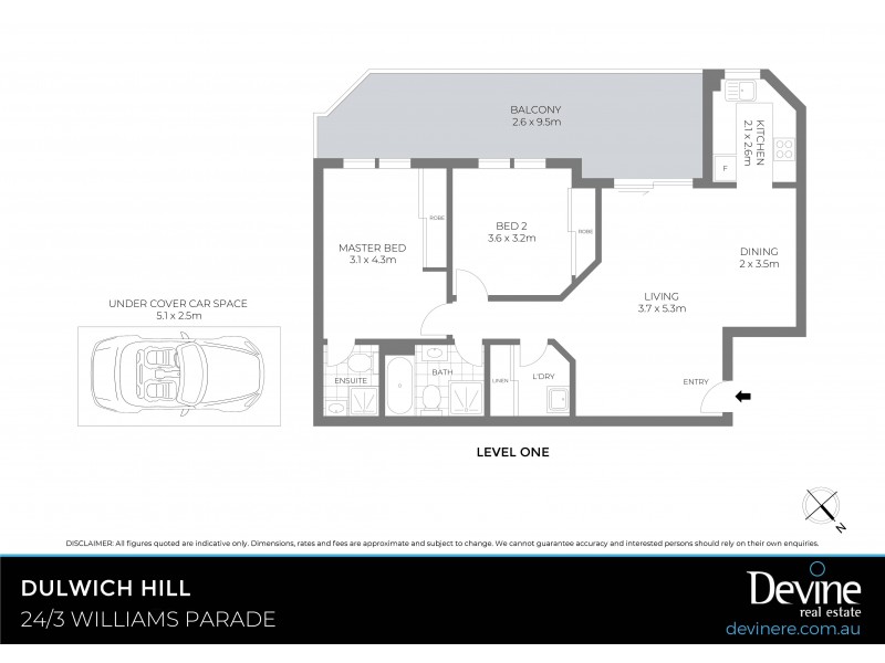 24/3 Williams Parade, Dulwich Hill NSW 2203 Floorplan