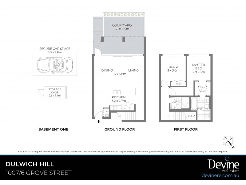 1007/6 Grove Street, Dulwich Hill NSW 2203 Floorplan