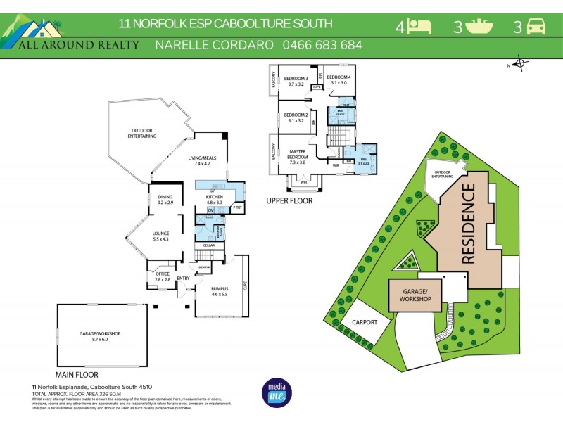 11 Norfolk Esplanade, Caboolture South QLD 4510 Floorplan