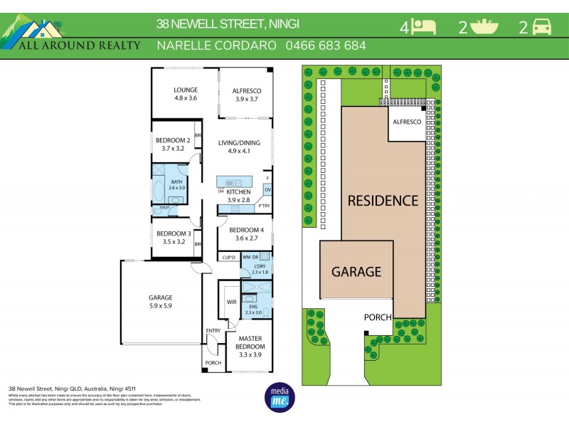 38 Newell Street, Ningi QLD 4511 Floorplan