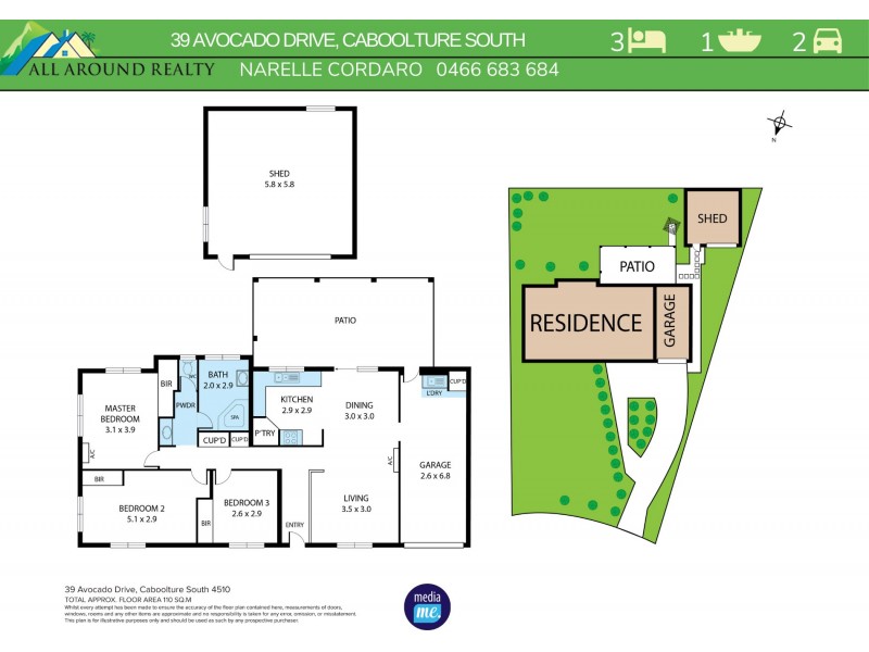 39 Avocado Drive, Caboolture South QLD 4510 Floorplan