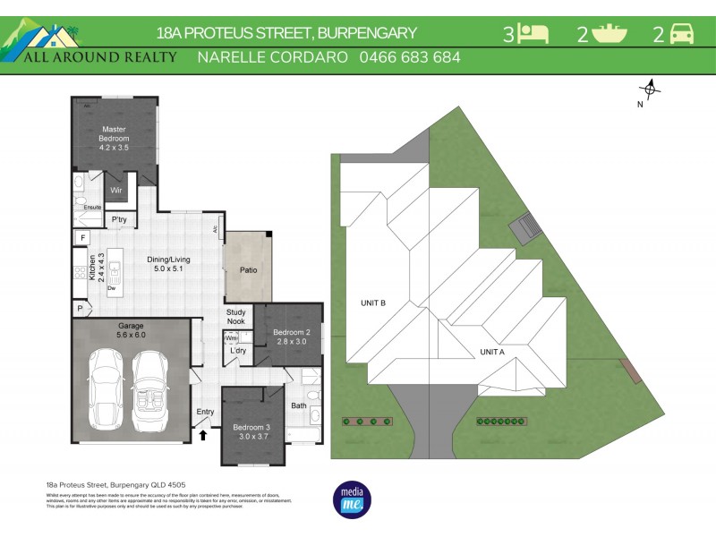 1/18 Proteous Street, Burpengary QLD 4505 Floorplan