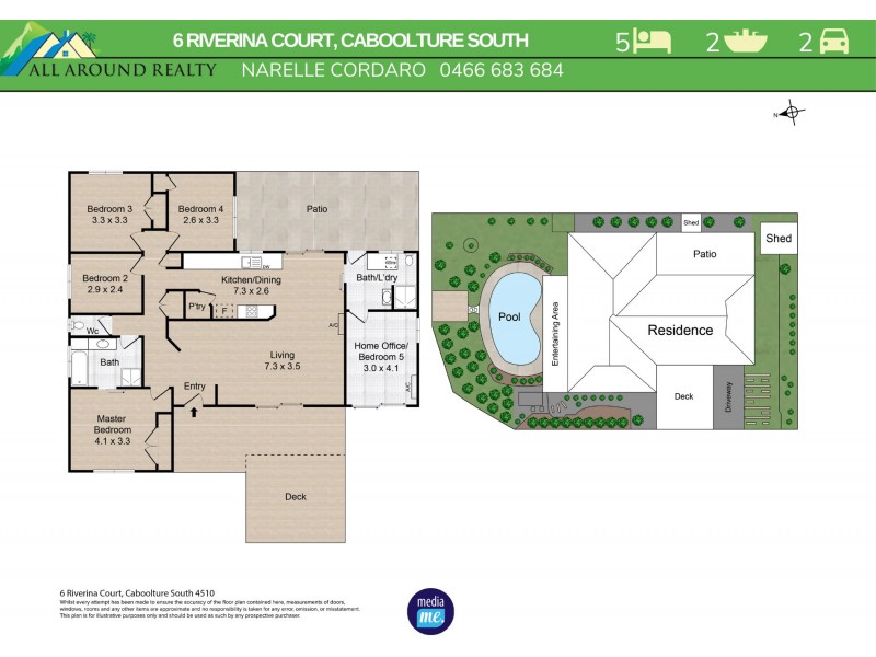 6 Riverina Court, Caboolture South QLD 4510 Floorplan