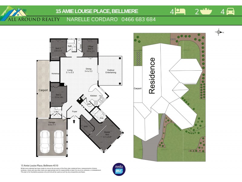 15 Amie Louise Place, Bellmere QLD 4510 Floorplan