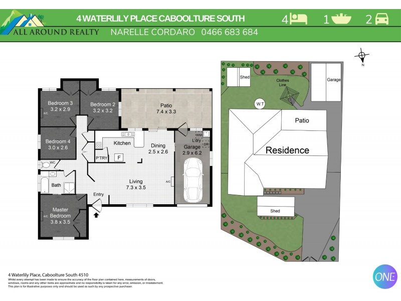 4 Waterlily Place, Caboolture South QLD 4510 Floorplan