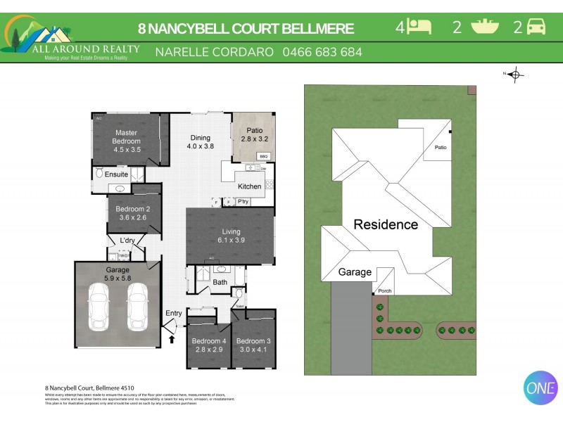 8 Nancybell Court, Bellmere QLD 4510 Floorplan